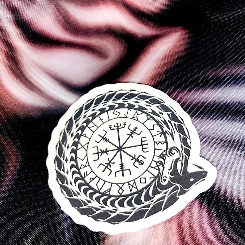 Dragon Hallow Spiritual Mandala Talisman Medallion Totem Decor Sticker